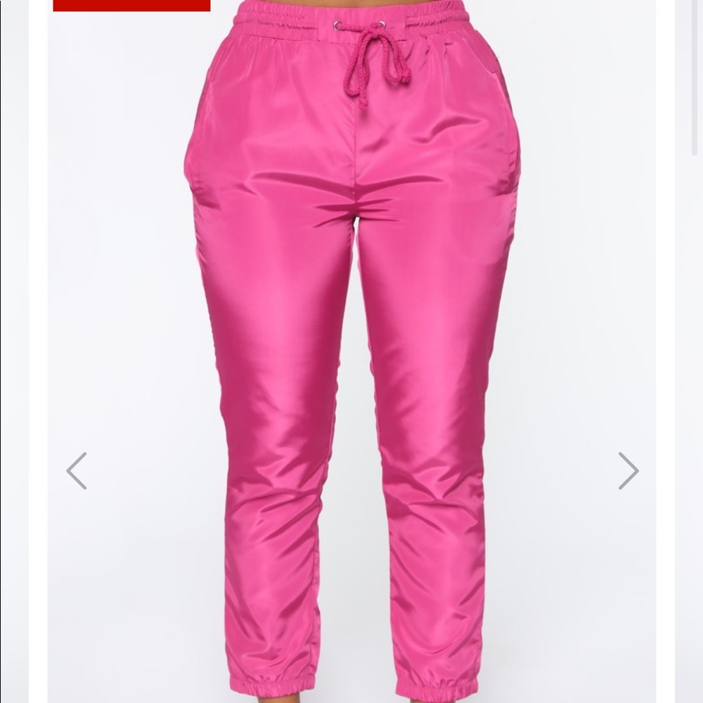 Come on over Windbreaker joggers- magenta